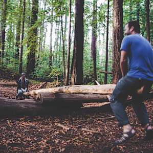 impromptu see-saw session