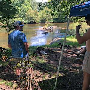 The river was a great spot. It was a hot weekend for us so this was the place to be