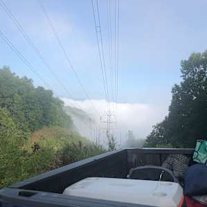 Waking up to the fog rolling across the valleys each morning
