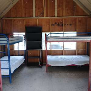 Inside was roomy for all, had fun laughing in the bunk beds