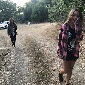 Setting out for a short hike.