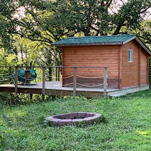 Shaded cabin
