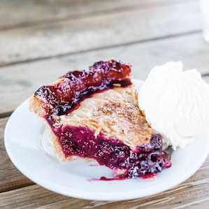 Loganberry pie from Whidbey Pies (just down the street). So good!