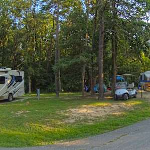 Distance between two campsites.