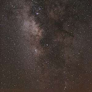Milky way view from cabin