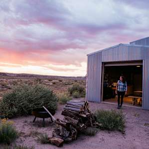 The shiny metal cabin!