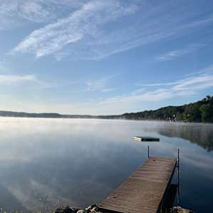 Lakefront Forest Camp on Beach Pond