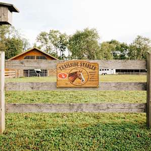 Horse barn and roaming are for Trailside Ranch's resident horses.