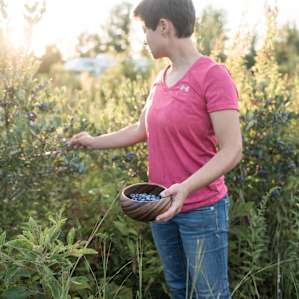 We loved spending the evening picking and eating the berries