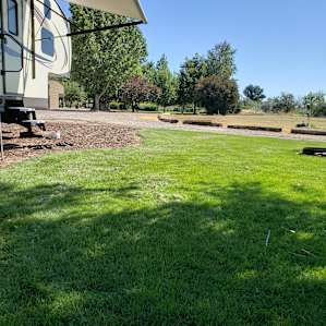 RV space with private river access