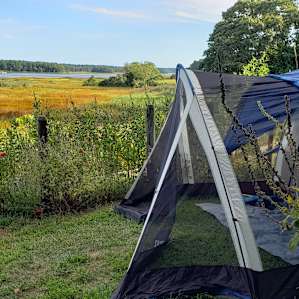 Stunning Riverside Tent Camping