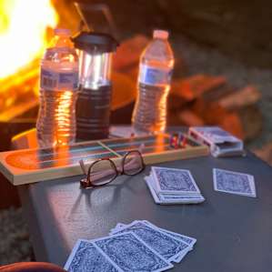 Cribbage and campfire - an amazing way to spend an evening!