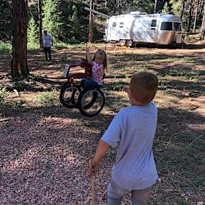 Site 1- we brought our airstream but won’t next time bc we didn’t realize the wagons were so big and have literally everything we needed in them!!