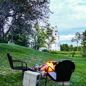 Old New England Hilltop Village