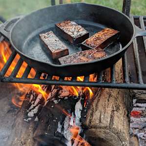 Marinated Tofu cooked over the fire