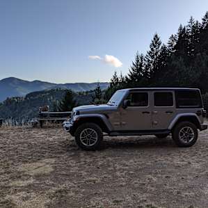 Showing off the rental, but with that scenery, how can you lose?