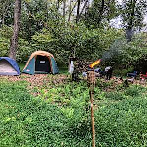 We set two tents