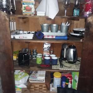 The supply closet with everything you need except the food.