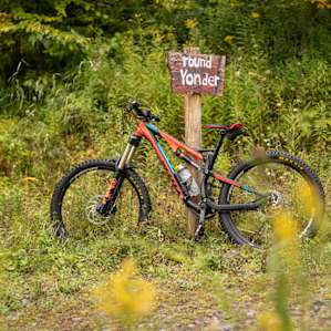We started off at the Round Yonder trail, which was just as fun coming down.