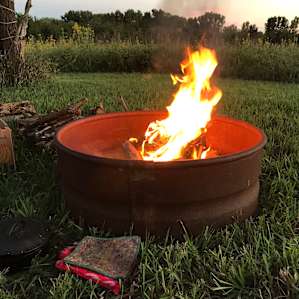 Fire pit area