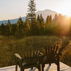 Sunrise on the tent platform.