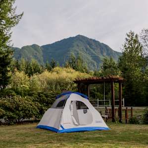 Set up your tent below Mt. Washington and enjoy a gorgeous view of the Cascades.