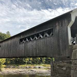 Scott covered bridge. On the way to Townshend where we did our food shopping.