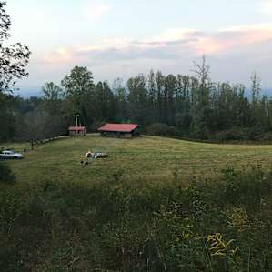 Picture of campsite from up the hill. Quite spacious