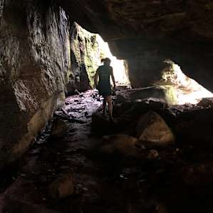Cave above the campground.