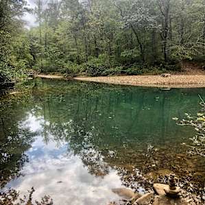 Swimming hole at the campsite.