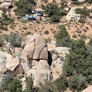 View after hopping some boulders above the pool
