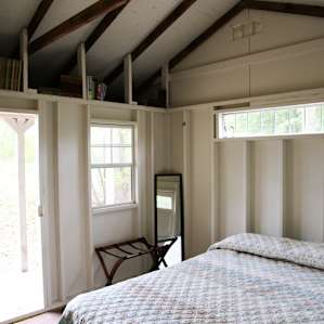 We loved how our hosts made the place feel cozy with books in the rafters.