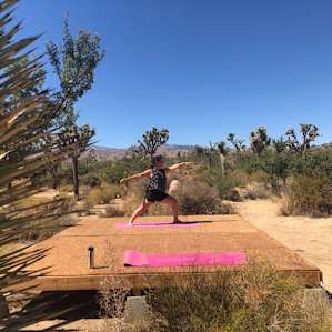 Morning yoga and night star viewing on the Deck.