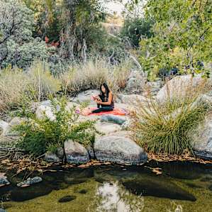 You can read and relax at a couple of these sandy beach areas by the river