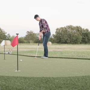 We loved practicing our putting skills