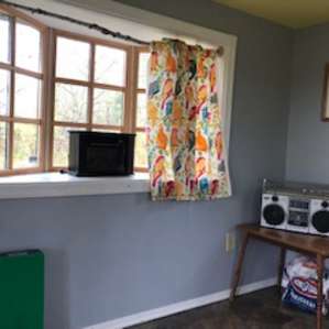 Inside of the tiny house!