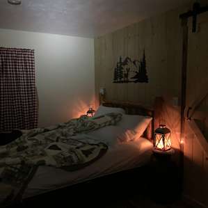Candle light bedroom. Nice and cozy