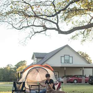 The campsite was nice and level, perfect for pitching a tent