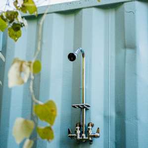 Access to a private outdoor shower.