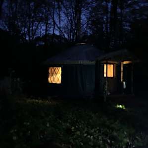 The Yurt at moonrise