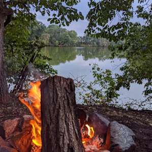 Firepit with beautiful view.