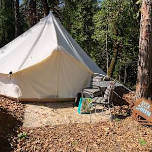 Glampsites in the Sierra Foothills