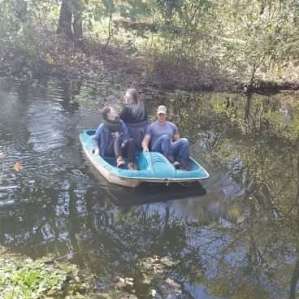 Paddle boating was the best.