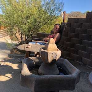 My wife taking in the scenery