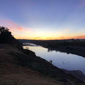 Sunrise view from campsite #1-6.