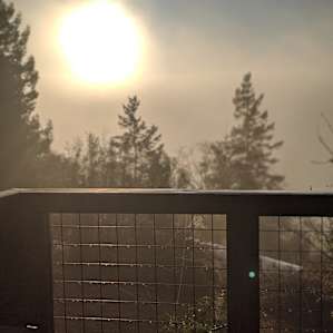A hazy morning as the fog is clearing up