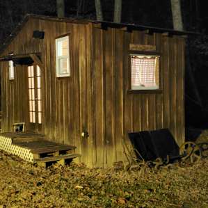 The Nut House at night