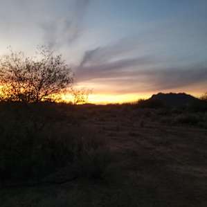 sunrise from campsite