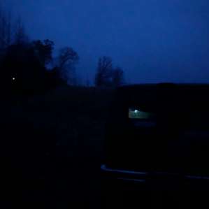 Just after sundown. See that little light on the left? The house is far enough for total privacy and close enough for convenience if needed.
