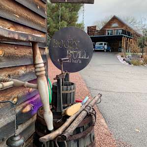 Outside community barn.